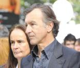 Christophe Malavoy à l\'occasion de la cérémonie en hommage à Claude Chabrol, sur le parvis de la Cinémathèque Française, à Paris, le 17 septembre 2010.