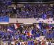 L'équipe de France de tennis célèbre comme il se doit sa victoire en Coupe Davis qui lui ouvre les portes de la finale le 18 septembre 2010