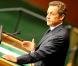 Nicolas Sarkozy prononce un discours au Sommet sur les Objectifs du Millénaire pour le Développement, à New York. 20/09/2010