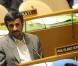 Mahmoud Ahmadinejad assiste au discours de Nicolas Sarkozy au Sommet sur les Objectifs du Millénaire pour le Développement, à New York. 20/09/2010
