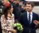Mary et Frederik de Danemark arrivent à l'aéroport de Laage en Allemagne le 27 septembre 2010 : ils sont accueillis par le chef du gouvernement du Land de Mecklembourg-Poméranie-Occidentale Erwin Sellering et sa femme Britta