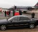 Mary et Frederik de Danemark arrivent à l'aéroport de Laage en Allemagne le 27 septembre 2010