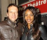 Samuel Le Bihan et son épouse Daniela lors de l'avant-première de la pièce Rendez Vous au Théâtre de Paris à Paris le 27 septembre 2010 