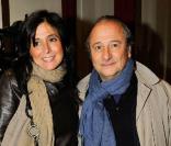 Patrick Braoudé et son épouse Guila lors de l'avant-première de la pièce Rendez Vous au Théâtre de Paris à Paris le 27 septembre 2010 