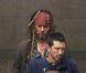 Johnny Depp sur le tournage de Pirates des Caraïbes 4 , à Londres. 27 septembre 2010