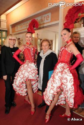 Lancement de l'opération + de Vie à l'hôpital Bretonneau de Paris, le 29 septembre 2010 : Mireille Darc et Bernadette Chirac