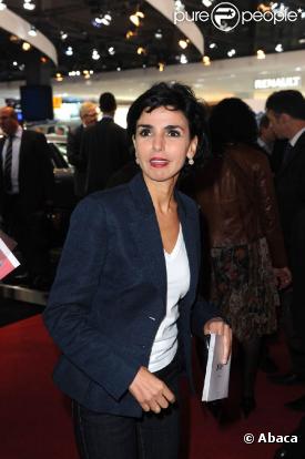 Rachida Dati à l'occasion de l'inauguration du Mondial de l'Automobile 2010, à Paris, le 30 septembre 2010.