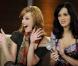 Milla Jovovich et Katy Perry sur le plateau de l'émission Wetten, Dass...? à Munich, le 2 octobre 2010