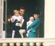 Andrea Casiraghi et Charlotte, avec leurs parents Stefano et Caroline, en novembre 1986