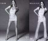 Les pochettes d'albums de Mariah Carey photoshopées pour l'Arabie Saoudites. 