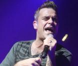 Robbie Williams à l'Alhambra, à Paris, le 10 octobre 2010.