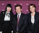 Chantal Thomass, Gilles Pélisson et Daniela Lumbroso lors de la soirée de lancement des guides des hôtels MGallery à Paris le 14 octobre 2010