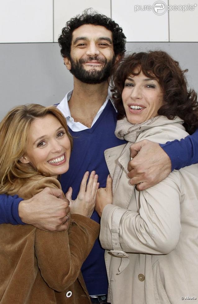 Photocall lors du festival des jeunes réalisateurs de Saint-Jean-de-Luz le 16 octobre 2010 : Anne Marivin, Ramzy et Anne Depetrini 