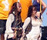 Des images du tournage de  Pirates des Caraïbes - La Fontaine de Jouvence , qui se tourne actuellement au Studios Pinewood, dans la banlieue de Londres, octobre 2010.