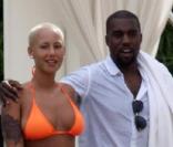 Amber Rose et Kanye West, à la plage à Miami, le 18 août 2009