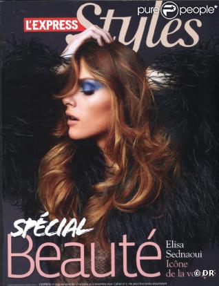 Elisa Sednaoui en couverture de L'Express Styles