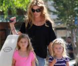 Denise Richards et ses filles Lola Rose et Sam nées de son union avec Charlie Sheen