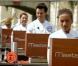 Marine, Anne, Romain et Agathe subissent l'épreuve de la boîte-mystère... ue boîte spéciale ! (finale de MasterChef - 4 novembre 2010)