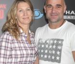 Andre Agassi et sa femme Steffi Graf lors du Stand Up for Skateparks Benefit.