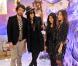 Romain Duris, Isabelle Adjani, Sara et Maeva Méline lors de la présentation du film Raiponce à Disneyland Paris le 6 novembre 2010