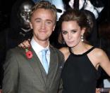 Tom Felton et Jade Olivia à l'avant-première de  Harry Potter et les reliques de la mort - partie 1 , à Londres, le 11 novembre 2010