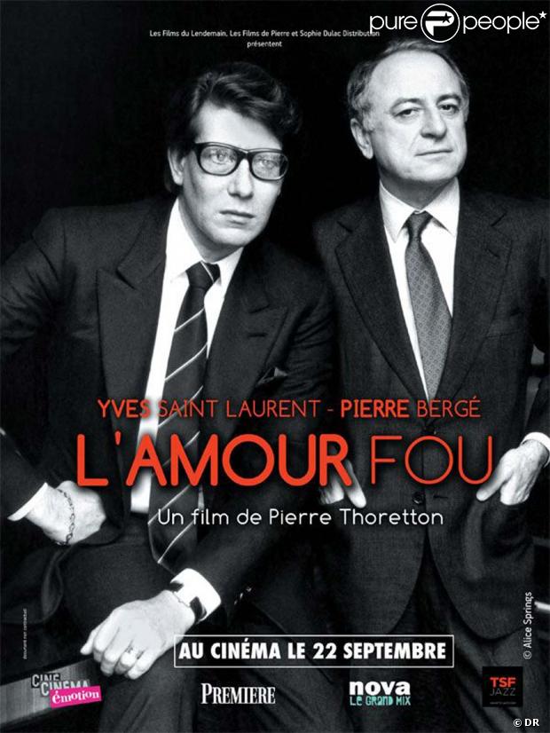 Yves Saint Laurent et Pierre Bergé, images extraites du film  L'amour fou , en salles le 22 septembre 2010