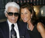Sylvie Rousseau et Karl Lagerfeld 