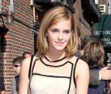 Emma Watson fait une apparition remarquée au David Letterman Show, à New-York le 8 juillet 2009. 