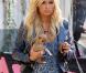 Paris Hilton tourne sa nouvelle télé-réalité à Los Angeles, mardi 23 novembre.