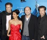  Will Ferrell, Géraldine Nakache, Kad Merad, Brad Pitt et Tom McGrath, à l'occasion de l'avant-première de  Megamind , qui s'est tenue à l'UGC Normandie, sur les Champs-Elysées, à Paris, le 29 novembre 2010. 