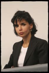 Rachida Dati, le 13 octobre 2010, lors d'une réunion au Musée Social.