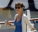 Katie Holmes sur le tournage de Jack and Jill le 22 novembre 2010 avec Adam Sandler