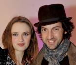 Sara Forestier et Frédéric Diefenthal lors de la soirée du lancement de la collection Ladymatic de la maison Omega, dans la boutique des Champs-Elysées le 7 décembre 2010