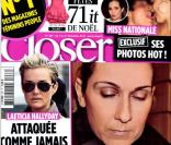 Le magazine  Closer  en kiosques le samedi 11 décembre 2010.
