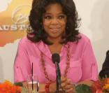 Oprah Winfrey lors de sa conférence de presse en Australie le 13/12/10 