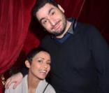 Sonia Rolland et Mouloud lors de la troisième nuit slave chez Raspoutine à Paris le 9 décembe 2010