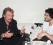 Johnny Hallyday et Laeticia pour Matthieu Chedid à L'Olympia, le 27 mai 2010