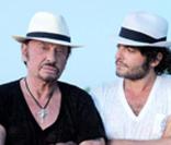 Johnny Hallyday et Matthieu Chedid à Saint-Barth', été 2010