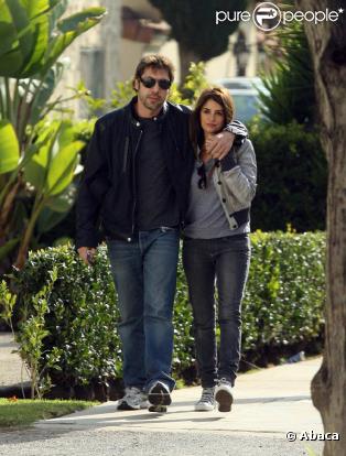 Penélope Cruz et Javier Bardem en balade en décembre 2009