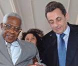 Nicolas Sarkozy et Aimé Césaire en 2006