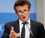 Sean Penn lors de la conférence sur Haïti, un an après le séisme, à Washington le 10 janvier 2011