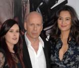 Rumer Willis, Bruce Willis et sa femme Emma Hemming à Los Angeles, le 3 août 2010.