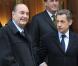 Jacques Chirac déjeune avec Nicolas Sarkozy, à l'hôtel du Bristol à Paris, le 22 janvier 2011