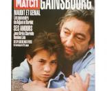 Serge et Charlotte Gainsbourg, en couverture de  Paris Match , 1991