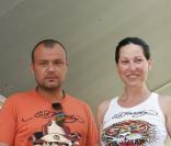 Evelyne Thomas et son ex compagnon Christophe Aigrisse