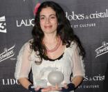 Yael Naim à la cérémonie des Globes de Cristal, le 7 février 2011, à Paris.