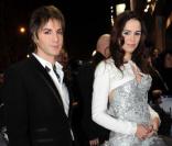 Melissa Mars et Mikelangelo Loconte à la cérémonie des Globes de Cristal 2011, le 7 février, au Lido, à Paris.