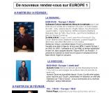 Communiqué d'Europe 1