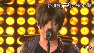 Nicola Sirkis (Indochine), aux Victoires de la Musique 2011, au Zénith de Lille, mercredi 9 février 2011.