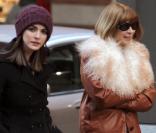 Anna Wintour et sa fille Bee Shaffer dans les rues de Soho à New York, le 11 février 2011